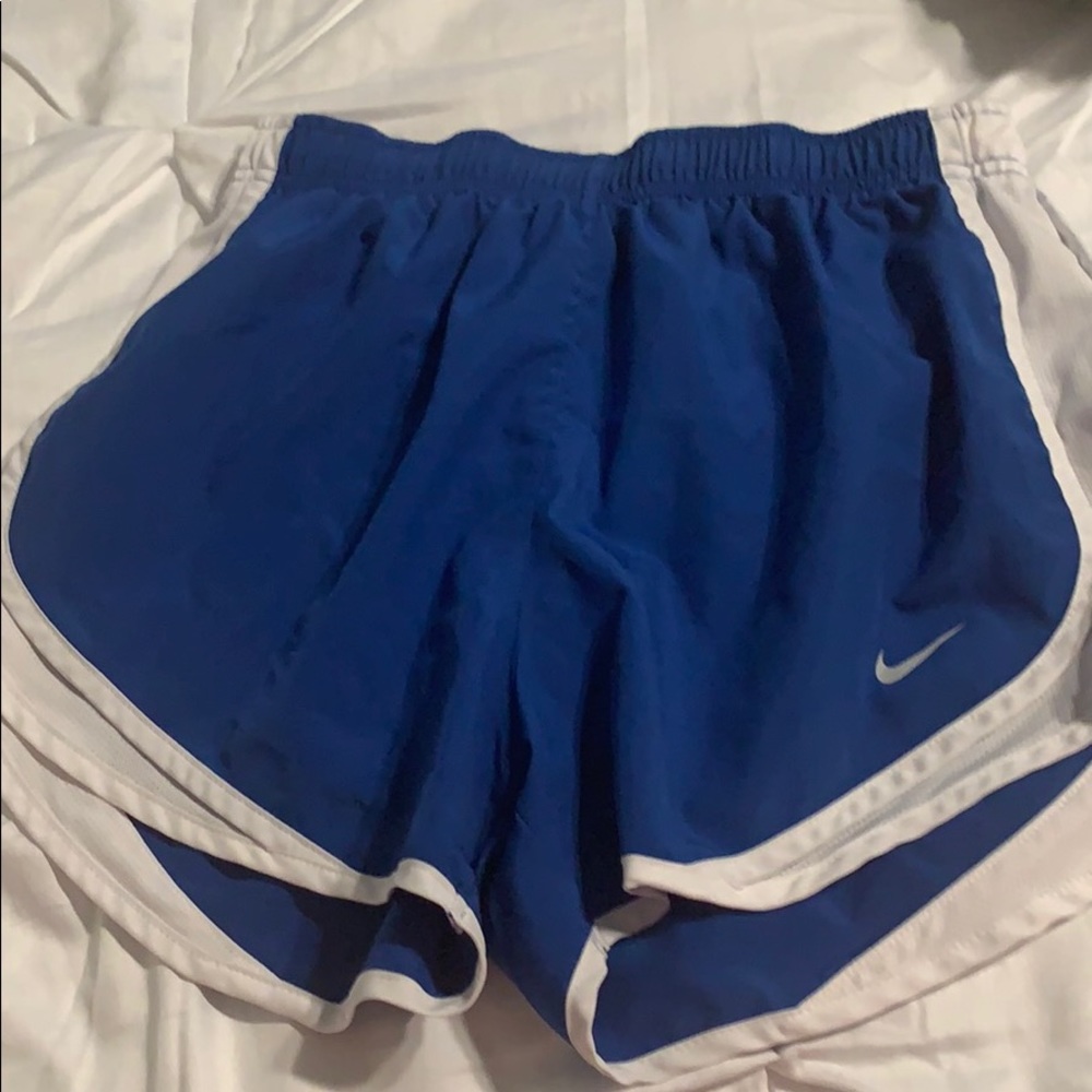 Blue nike shorts